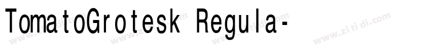 TomatoGrotesk Regula字体转换